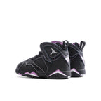 Air Jordan 7 Retro (TD) - Black/Barely Grape/Rush Fuchsia