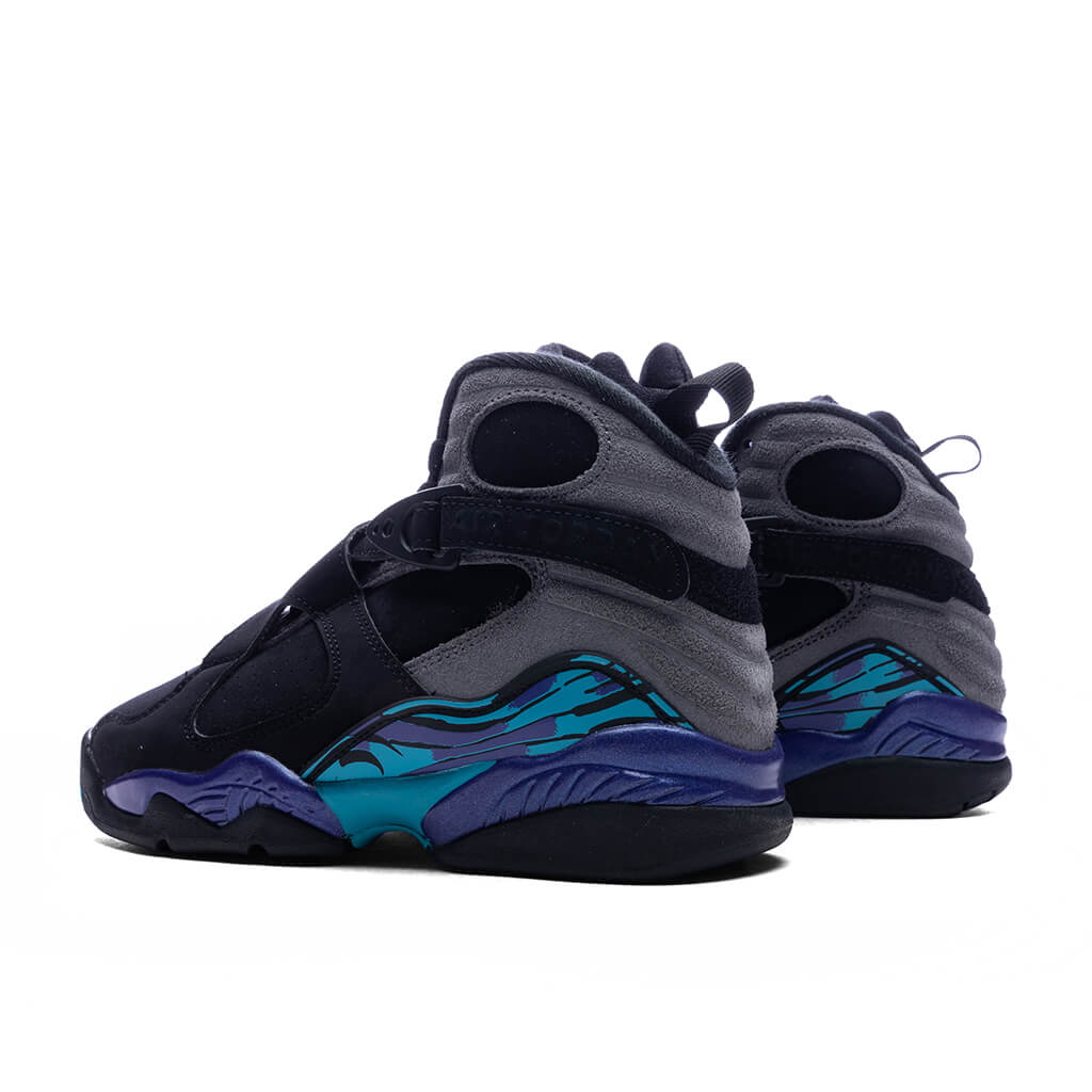 Air Jordan 8 Retro 'Aqua' (GS) - Black/Multi Color