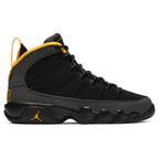 Air Jordan 9 Retro (GS) "University Gold" - Black/Dark Charcoal