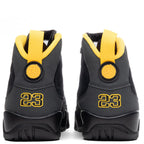 Air Jordan 9 Retro "University Gold" - Black/Dark Charcoal
