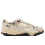 Air Jordan x Téla Women's Flight Court SP 'Crèpe' - Coconut Milk/Varsity Red/Muslin
