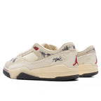 Air Jordan x Téla Women's Flight Court SP 'Crèpe' - Coconut Milk/Varsity Red/Muslin
