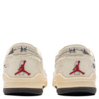 Air Jordan x Téla Women's Flight Court SP 'Crèpe' - Coconut Milk/Varsity Red/Muslin