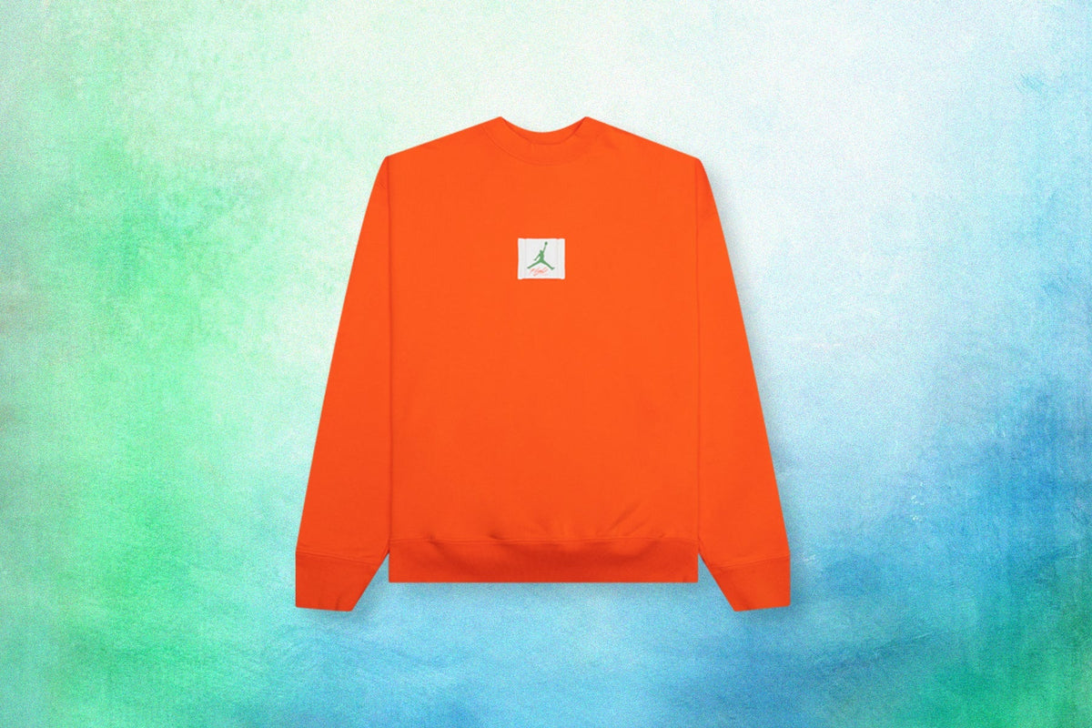 Air Jordan x Titan Women's SP IFC Crew T22 - Safety Orange/Chlorophyll