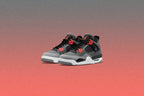 Air Jordan 4 Retro 'Infrared' (GS) - Dark Grey/Infrared 23/Black Cement Grey