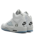 Air Jordan 5 Retro 'White Metallic' - White/Black/Metallic Silver