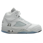 Air Jordan 5 Retro 'White Metallic' - White/Black/Metallic Silver