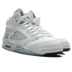 Air Jordan 5 Retro 'White Metallic' - White/Black/Metallic Silver