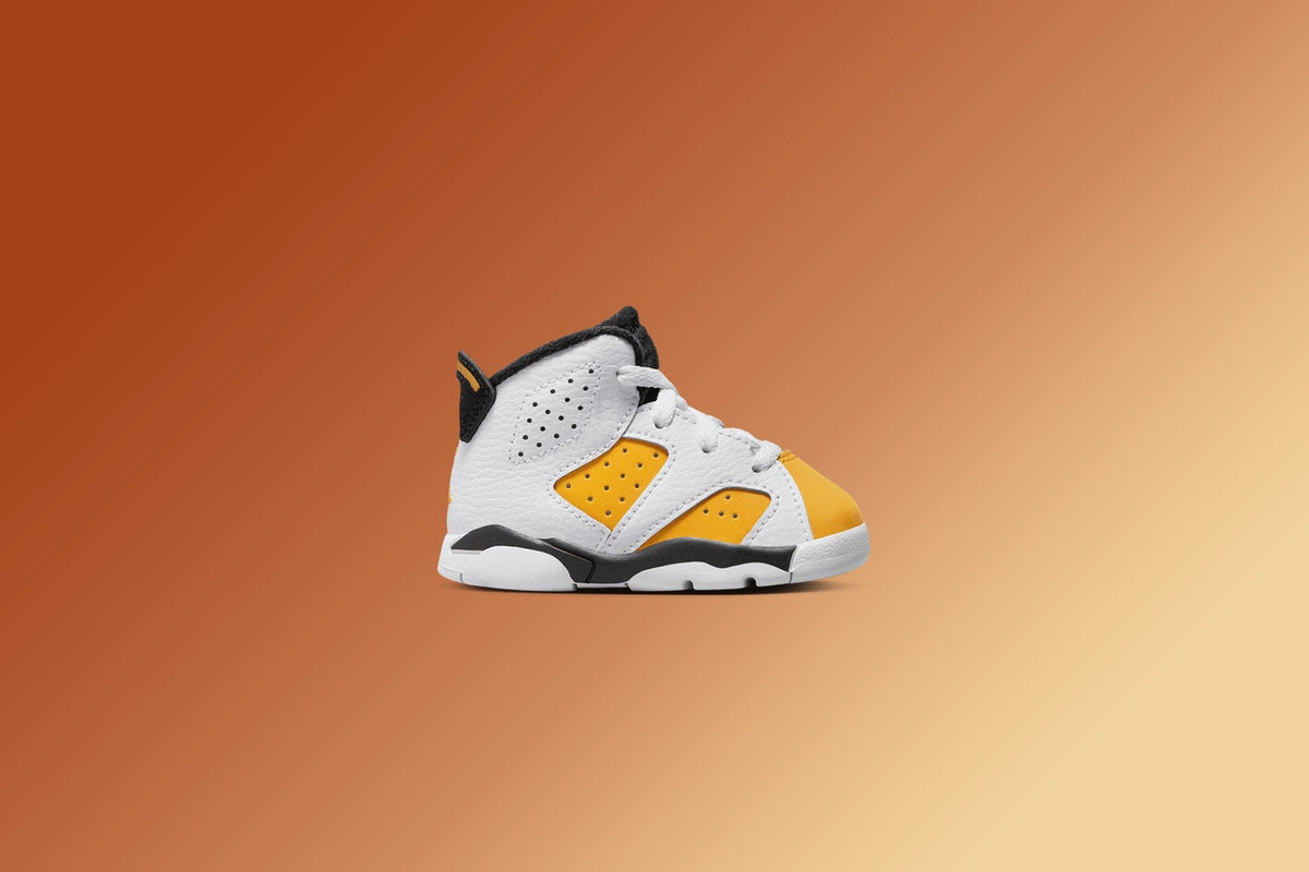 Air Jordan 6 Retro (TD) - White/Yellow Ochre/Black