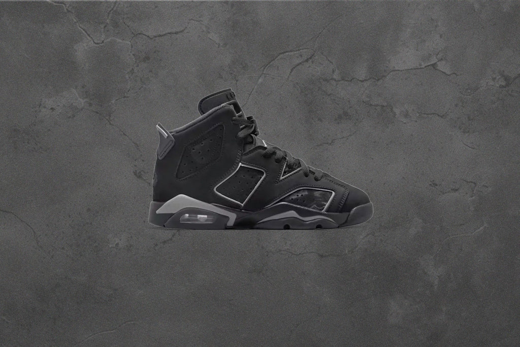Air Jordan 6 Retro 'Cap and Gown' (GS) - Black/Reflect Silver/Black