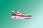 Air Max 1 SE (GS) - Black/White/Playful Pink/Stadium Green