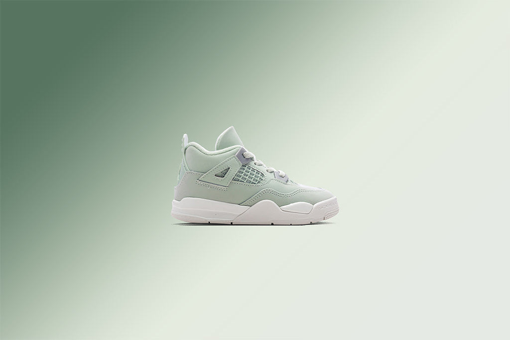 Air Jordan 4 Retro 'Abundance' (TD) - Seafoam/Sail/Metallic Silver