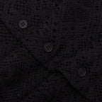 All Over Crochet Shirt - Jet Black
