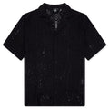 All Over Crochet Shirt - Jet Black