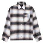 All Over Initial Flannel - Latte