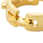 "A" Chain Ring - Gold