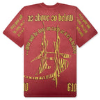 As Above So Below T-Shirt (Studs) - Red