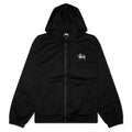 Athletic Mesh Zip Hood - Black