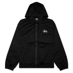 Athletic Mesh Zip Hood - Black
