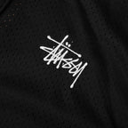 Athletic Mesh Zip Hood - Black