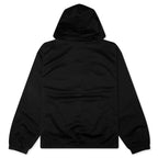 Athletic Mesh Zip Hood - Black