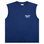 Augi Sleeveless Tee - Navy
