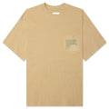B-Summer HTG Cigar Label Short Sleeve Tee - Tan