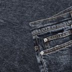 6 Pocket Slim Denim Pants - Black