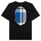 Bape Check Big Ape Head Tee - Black