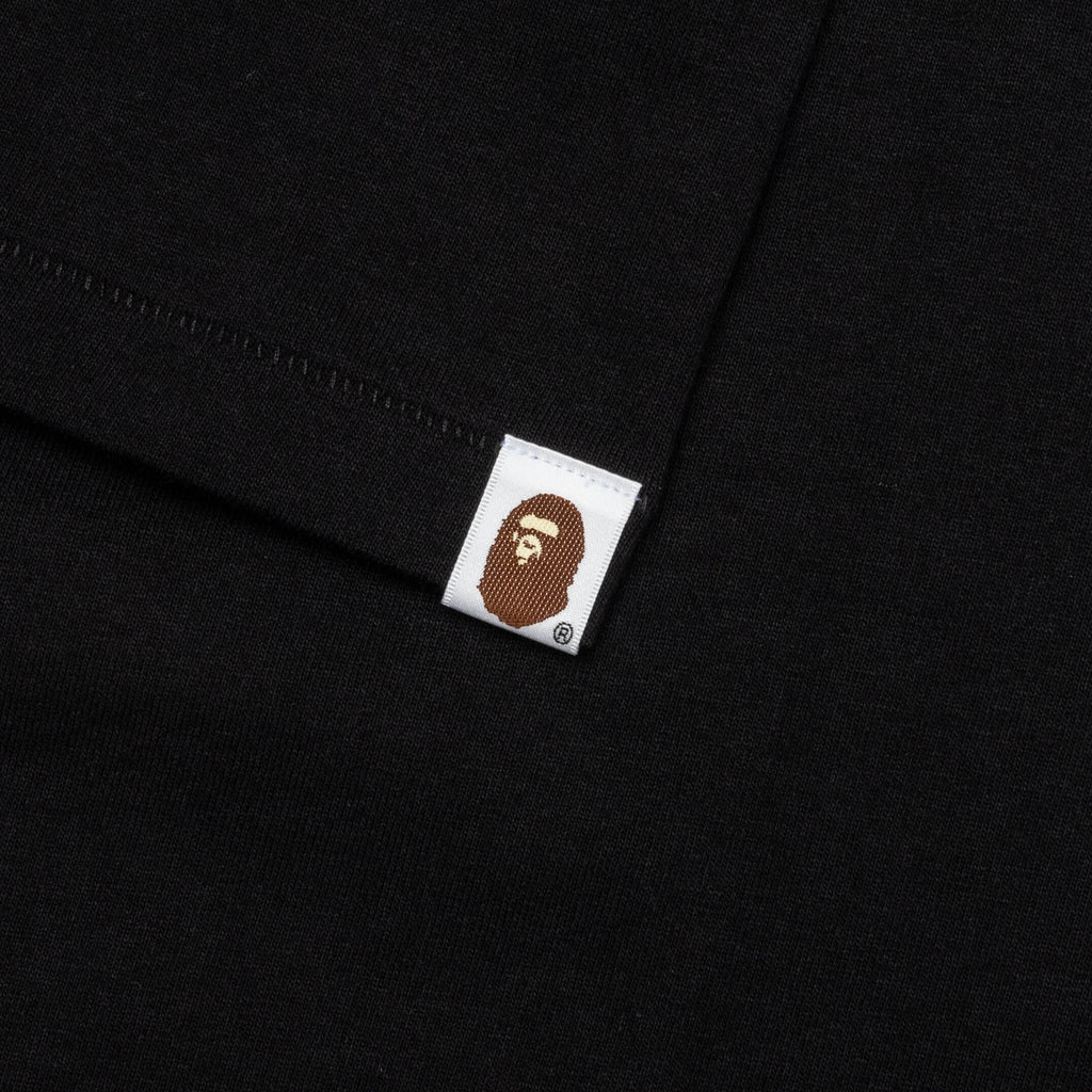 Bape Check Big Ape Head Tee - Black