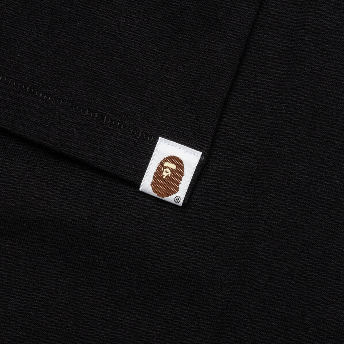 Bape Check Big Ape Head Tee - Black