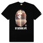 BAPE Check By Bathing Ape Tee - Black/Red