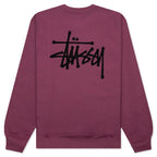 Basic Stussy Crew - Berry