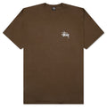 Basic Stussy Pigment Dyed Tee - Brown
