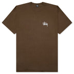 Basic Stussy Pigment Dyed Tee - Brown