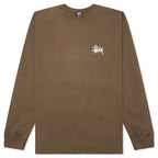 Basic Stussy Pig. Dyed L/S Tee - Brown