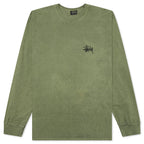 Basic Stussy Pig. Dyed L/S Tee - Olive