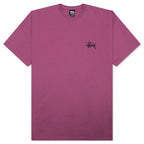 Basic Stussy Tee - Berry