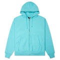 Basic Diamond Zip Hood - Teal