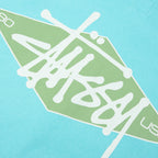Basic Diamond Zip Hood - Teal