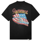 Represent x Beach Boys Americas Band T-Shirt - Stained Black