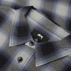 Beach Ombre Plaid Shirt - Black