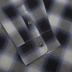 Beach Ombre Plaid Shirt - Black