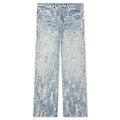 Bead Splatter Destroy - Light Indigo