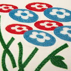 Beads Classic Flower Tee -  Washed Cream
