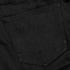 Berry Wide Denim Short - Jet Black