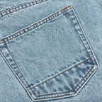 Berry Wide Denim Short - Washed Medium Blue
