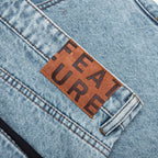 Berry Wide Denim Short - Washed Medium Blue