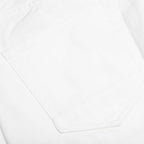 Berry Wide Denim Short - Washed White