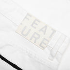 Berry Wide Denim Short - Washed White